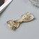 Hair hairpin "Patricia" bow, 7 cm, gold