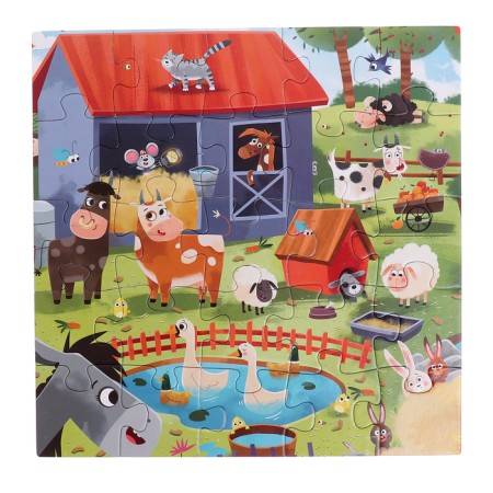 Puzzles 4 in 1 "Day on the farm", 25, 36, 49, 64 elements-10