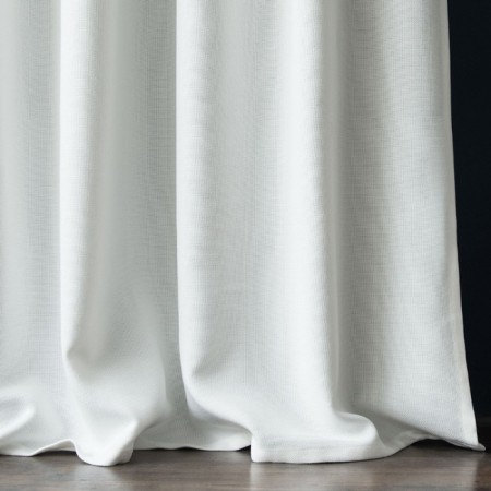 Set of curtains "Jerry", size 140 x 270 cm - 2 pcs, grab - 2 pcs, white color-2