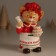 Polystone souvenir "Mouse in red with a white apron, with a ginger cake" 9x7.5x15 cm