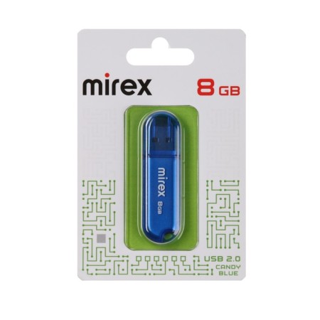Flashka Mirex Candy Blue, 8 GB, USB2.0, Thu up to 25 MB/s, PBU up to 15 Mb/s, blue-2