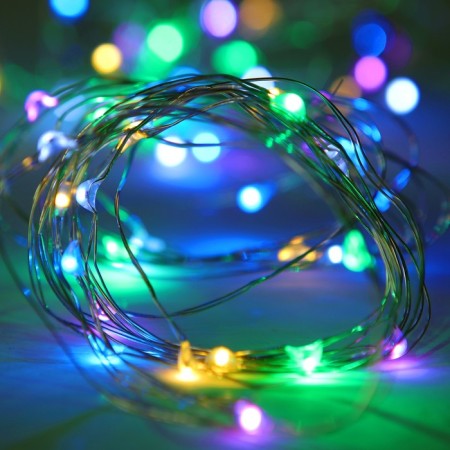 LED tape for balloon, garland, 3 meters, color mix