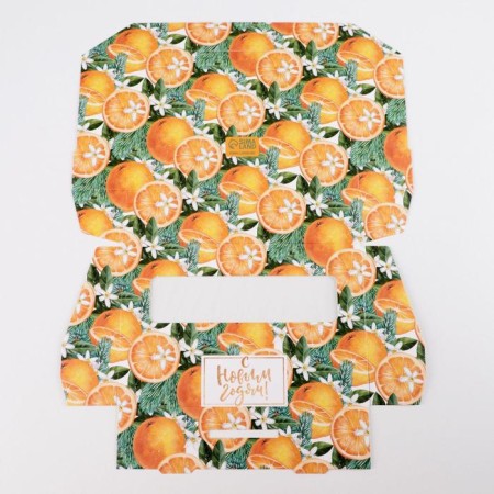 Folding box "Mandarin mood", 17 x 7 x 4 cm, new year-5
