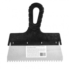 Sparta 85155 spatula, 4x4 mm tooth, stainless steel, plastic handle, 200 mm