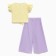 Kit for girls, yellow/lilac color, height 140 cm