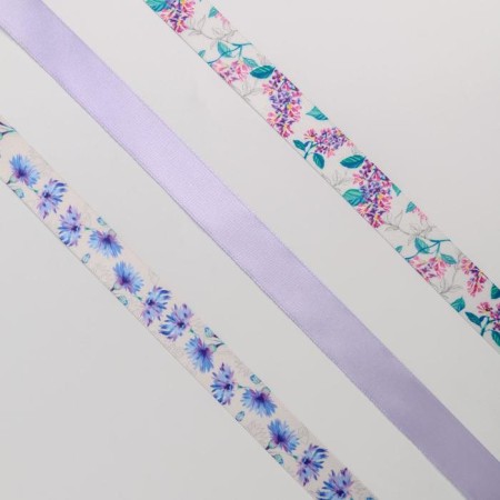 A set of satin tapes "Lilac" 14 x 19 cm, 3 pcs.-3