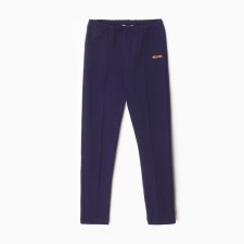 Leggings for girls, dark blue color, height 128 cm