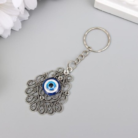 Keychain metal "openwork medallion" 4.5x3.7 cm-1