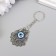 Keychain metal "openwork medallion" 4.5x3.7 cm