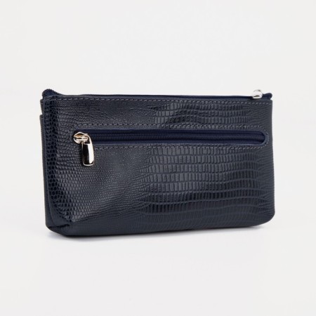 Women's wallet with lightning, blue color-1