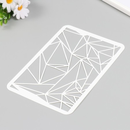 Plastic stencil "Geometry" 16x24 cm-1