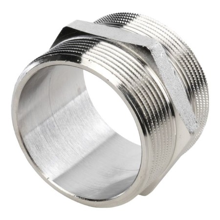 NIPPEL STUT SFT-0004-000022, 2 ", external/external thread, nickelled brass-1