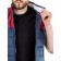 Male ise vest, size 50, dark blue color