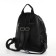 City backpack on lightning, from artificial leather, black color