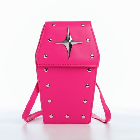 Youth bag on magnet, pink color-2