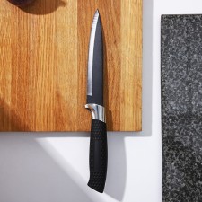 Kitchen knife with an anti-wagoning coating of the “super-tack” shares, blade 13 cm, black color