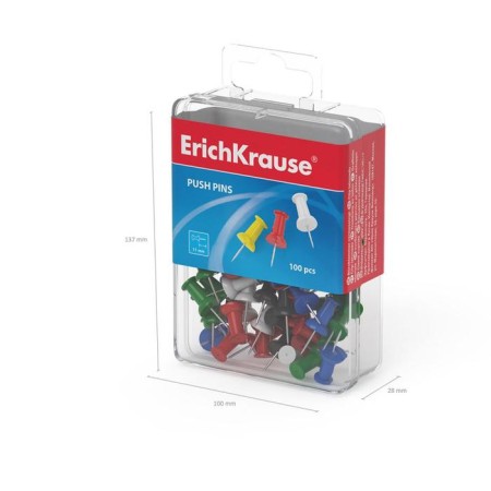 Power buttons Colored 100 pieces Erichkrause in Eurobox 19749-4