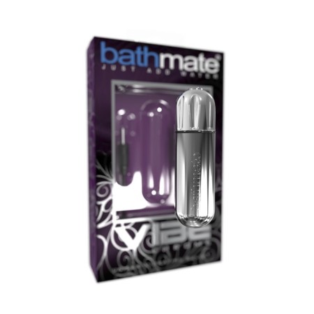 Bathmate Vibe Bullet Chrome Vibropul, rechargeable, silver color, 7.8 cm-1