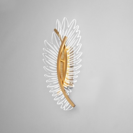 Bra "Wings" LED 24W 3000-6000K gold 50x20x15cm