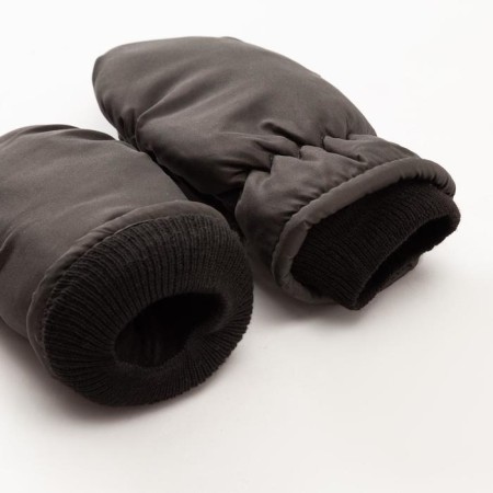 Mittens of winter children's minku, ts. Khaki, river 15-2