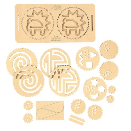 Developing set of neurotransmaries for children "Inter -recliped boards with a spirograph"-6