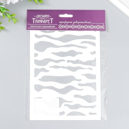 Plastic stencil "Texture" 24x16 cm-2