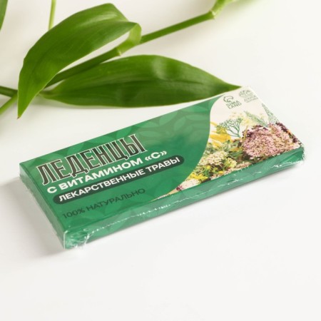 Natural candies with vitamin C, medicinal herbs, energy and tone, 19 g.-4