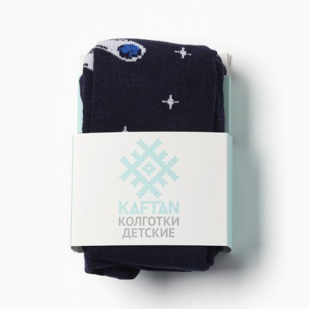 Колготки детские KAFTAN "Космос", 104-110 см, синий-5