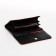 Women's wallet on the button, brown color