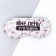 Sleep mask “I'm lazy”, 19.3 x 9.5 cm, white color
