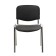 Eco -leather chair black, chrome paint