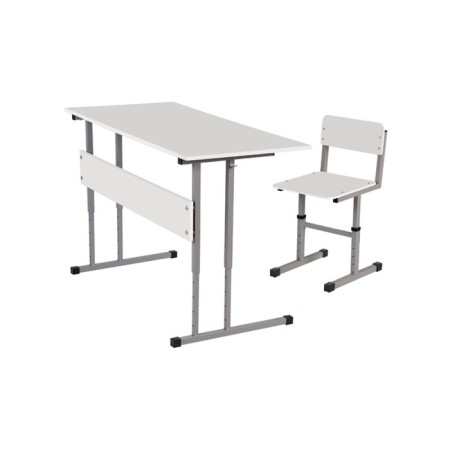 Stool adjustable Polini Kids City "Pupil" 2-6 group, gray-white-3