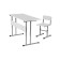 Stool adjustable Polini Kids City "Pupil" 2-6 group, gray-white