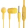 Headphones Exployd Ex-HP-1371, vacuum, microphone, 102 dB, 32 Ohms, 3.5 mm, 1.2 m, yellow