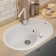 Quartz-quartz kitchen-quartz Uperwood quartz upd-02, oval, color 01 white