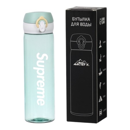 A bottle of water and drinks at school, 550 ml SUPREME, green-4