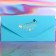 Money envelope "Congratulations!" cat, embossing, 19 x 9 cm