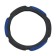 Torso, velor, size 38 cm, black and blue, black and blue