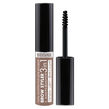 Eyebrow Corrector Luxvisage Brow Styler, with microfiber, 3 in 1, tone 02, 5.5 g