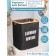 Belly basket rectangular shade "Modern", 41 × 33.5 × 46.5 cm, black color is black