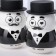 Ceramic mug with silicone lid "Gentleman", 380 ml, MIX drawing