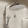 Shower system IDDIS MALE MALSB3FI06, tropical shower, shower, brass, chrome