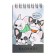 Notepad A7, 40 sheets in a cage on the crest "cuties", covering a shaky cardboard, an offset unit