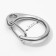 Metal carbine “Circle”, D = 16 mm, 25 × 20 mm, 10 pcs, silver color
