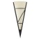 Bra Pascal 1x60W E14, wenge 18x18x48 cm