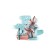 A set of napkins for setting the table “Bunny with a gift”, rectangular, size 32x46 cm, 4 pcs