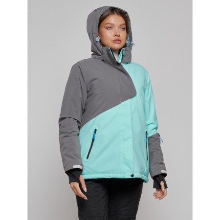 Ski jacket women's winter, size 58, turquoise color-21