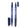 Permanent marker, double -sided, round, 2 mm/0.7 mm, blue