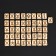 Set of runes "Rusa", 41pcs, Book