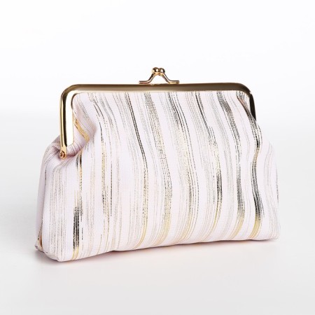 Cosmetic bag on the farmar, white color